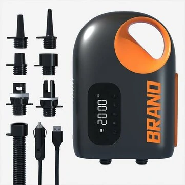 20PSI Electric SUP Air Pump 12000mah Inflatable Deflatable Air Inflator with DC12V Car LED Light for Outdoor Paddle Board Boat Kayak