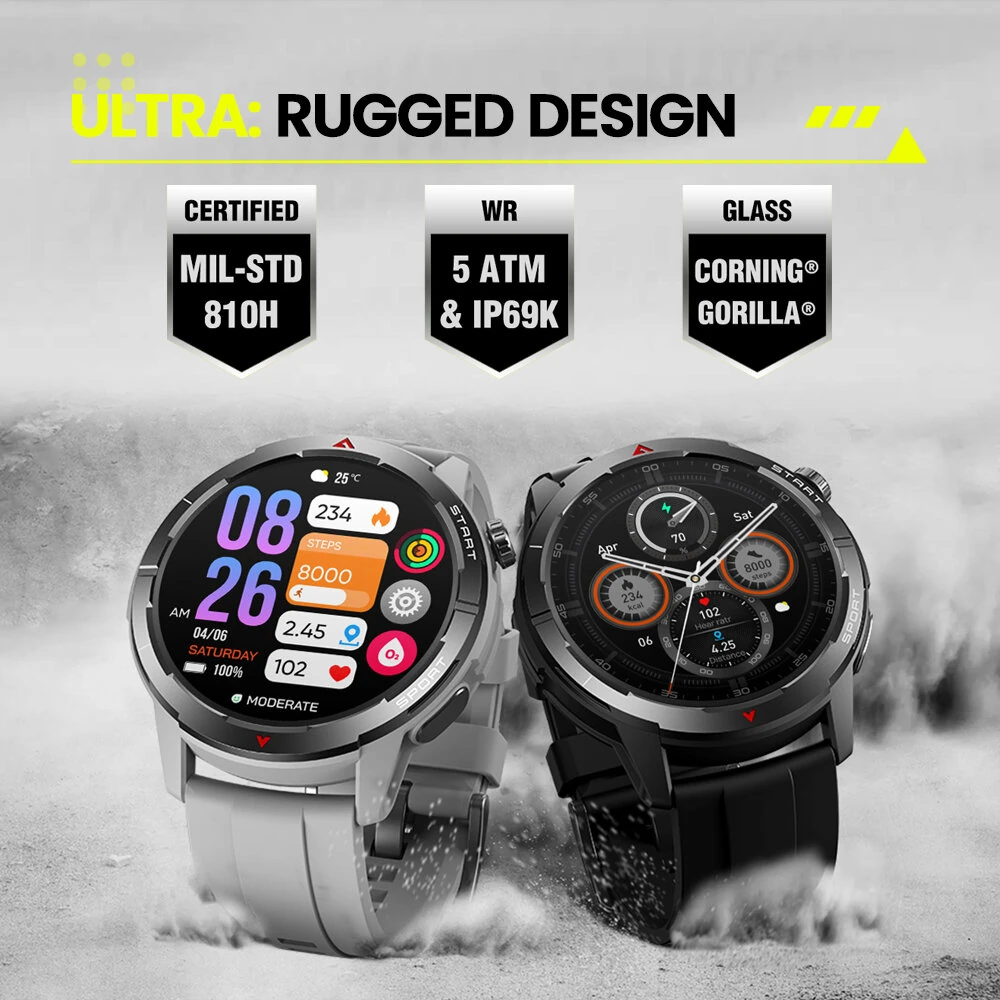 [World Premiere]Zeblaze Stratos 3 Ultra 1.43 inch AMOLED GPS Dual Brand GNSS 5 ATM IP69K Waterproof Health Management Ultimate Outdoor GPS Smart Watch