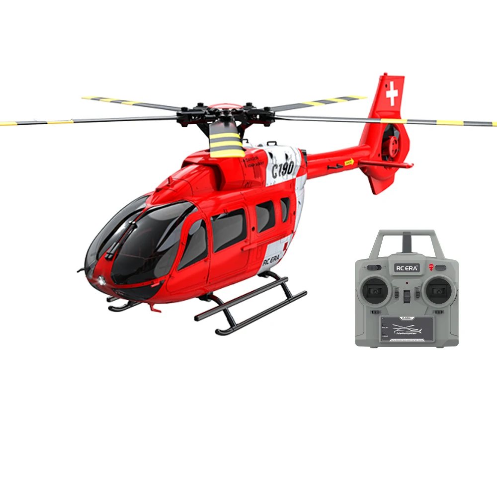 RC ERA C190 1:30 H145 Scale 2.4G 6CH  6-Axis Gyro Optical Flow Localization Altitude Hold Flybarless RC Helicopter RTF