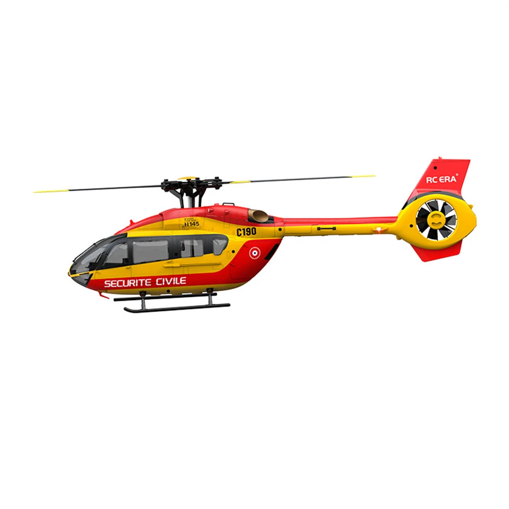 RC ERA C190 1:30 H145 Scale 2.4G 6CH  6-Axis Gyro Optical Flow Localization Altitude Hold Flybarless RC Helicopter RTF