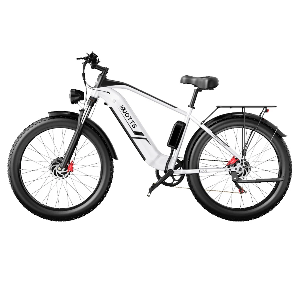 [EU DIRECT] DUOTTS F26 Electric Bike 48V 20AH SamsungBattery 750W*2 Dual Motors 26*4.0inch Fat Tires APP Support 50KM Max Mileage 150KG Max Load Electric Bicycle