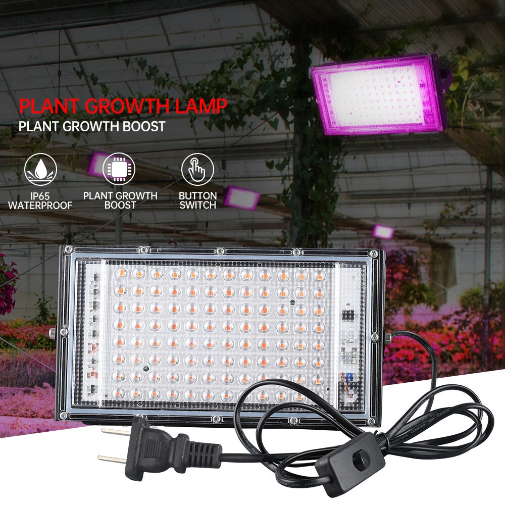 Phytolamp For Plants Light 50W 100W Led Grow Light Phyto Lamp Full Spectrum Bulb Hydroponic Lamp Greenhouse Flower Seed Grow Tent