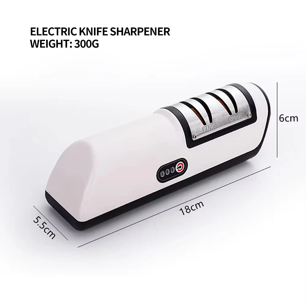 Electric Knife Sharpener Multifunctional Automatic 2 Gears Kitchen Cordless Electric Fast Knife Sharpener Kitchen Tools Grinder