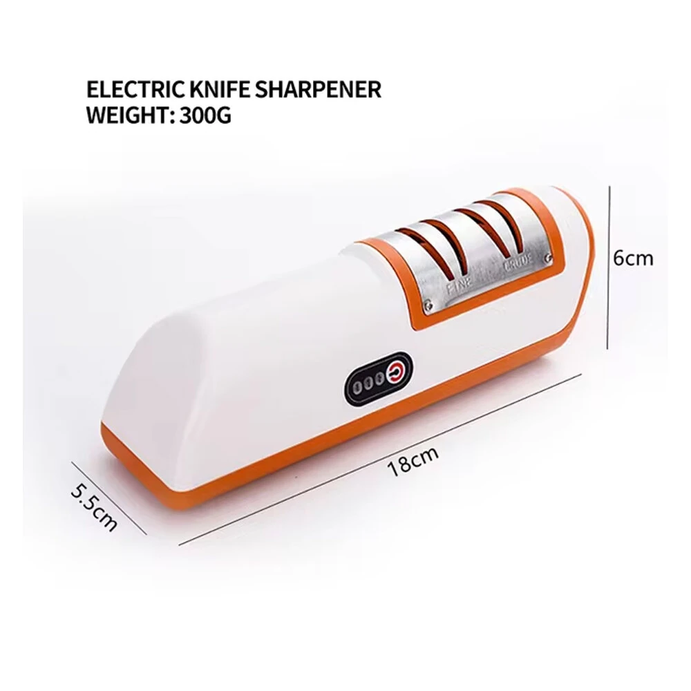 Electric Knife Sharpener Multifunctional Automatic 2 Gears Kitchen Cordless Electric Fast Knife Sharpener Kitchen Tools Grinder