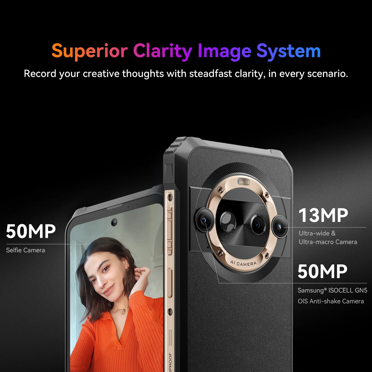 Blackview BL9000 PRO 5G Thermal Imaging 36GB 512GB Dimensity 8020 50MP Camera 6.78 inch 2.4K 120Hz 8800mAh 120W Fast Charge Android 14 NFC IP68 IP69K Waterproof Rugged Smartphone