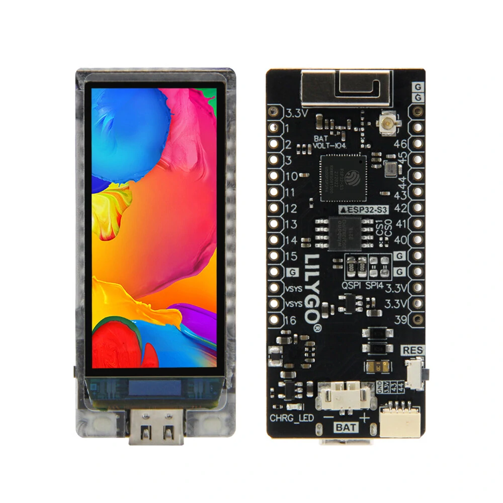 LILYGO® T-Display-S3 AMOLED ESP32-S3 1.91-inch RM67162 Display Development Board WiFi Bluetooth 5.0 Wireless Module