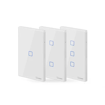 SONOFF® T2 EU/US/UK AC 100-240V 1/2/3 Gang TX Series 433Mhz WIFI Wall Switch RF Smart Wall Touch Switch For Smart Home Work With Alexa Google Home