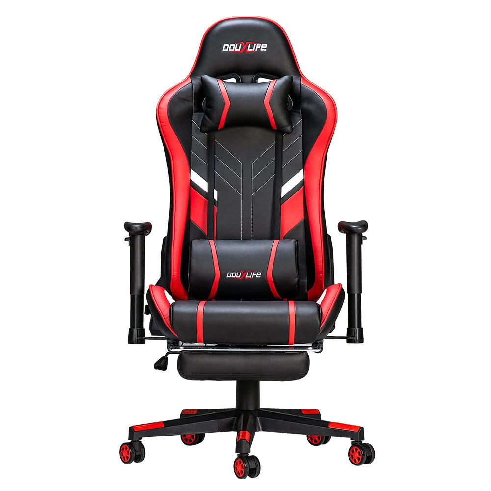 Douxlife GC-RC03 Gaming Chair Massage Ergonomic High Back Design Lumbar Relax New Customized PU Massage Computer Office Chairs 2023