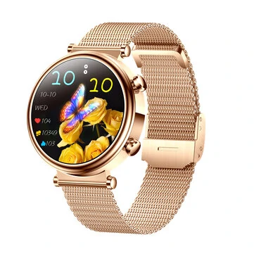 T86 1.27inch HD Screen 40mm Female Size Women's Health bluetooth Call Blood Glucose Uric Acid Measurement Lipid Monitoring Heart Rate Blood Pressure SpO2 Monitor Sleep Monitoring Multi-sport
