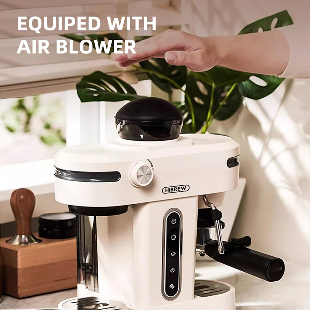 [EU Direct] HiBREW H14 Espresso Coffee Machine, 20 Bar High Pressure, 15-gear Grinder Setting, Pre-brew Function, NTC Temperature Control, Cup Capacity Setting