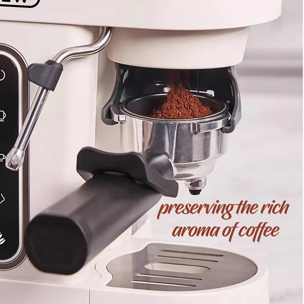 [EU Direct] HiBREW H14 Espresso Coffee Machine, 20 Bar High Pressure, 15-gear Grinder Setting, Pre-brew Function, NTC Temperature Control, Cup Capacity Setting
