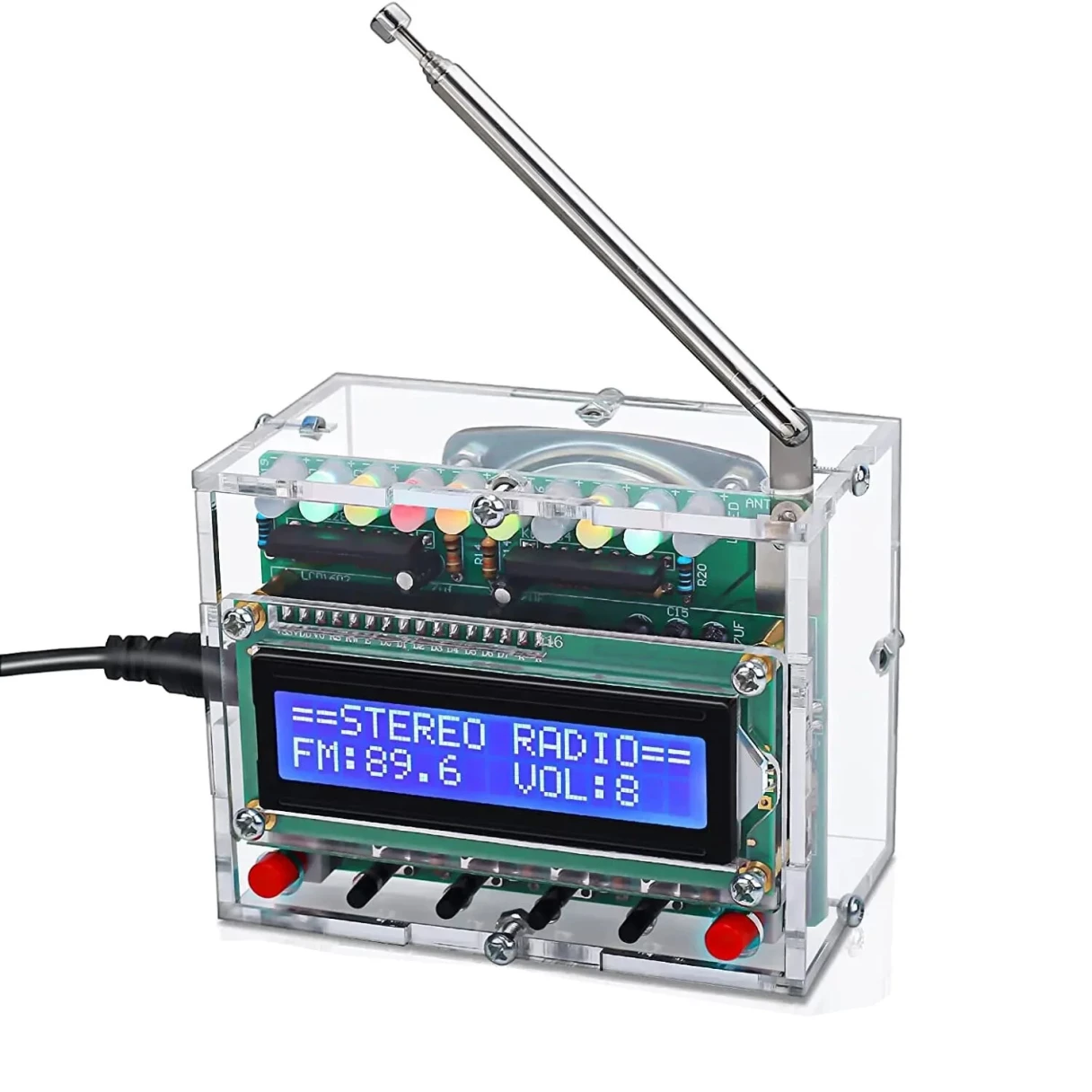 Geekcreit® DIY Radio Electronic Kit Parts 51 Single-chip FM Digital Sound Machine