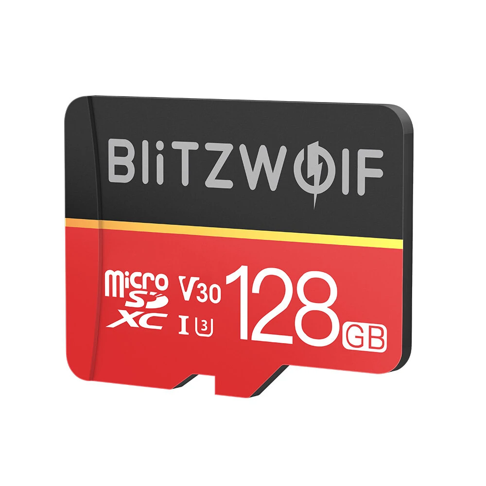 BlitzWolf® BW-TF1 Class 10 UHS-1 32GB UHS-3 V30 64GB 128GB Micro SD TF Memory Card with Adapter