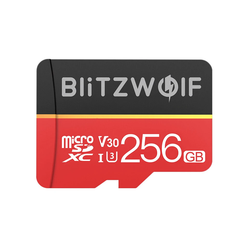 BlitzWolf® BW-TF1 Class 10 UHS-1 32GB UHS-3 V30 64GB 128GB Micro SD TF Memory Card with Adapter