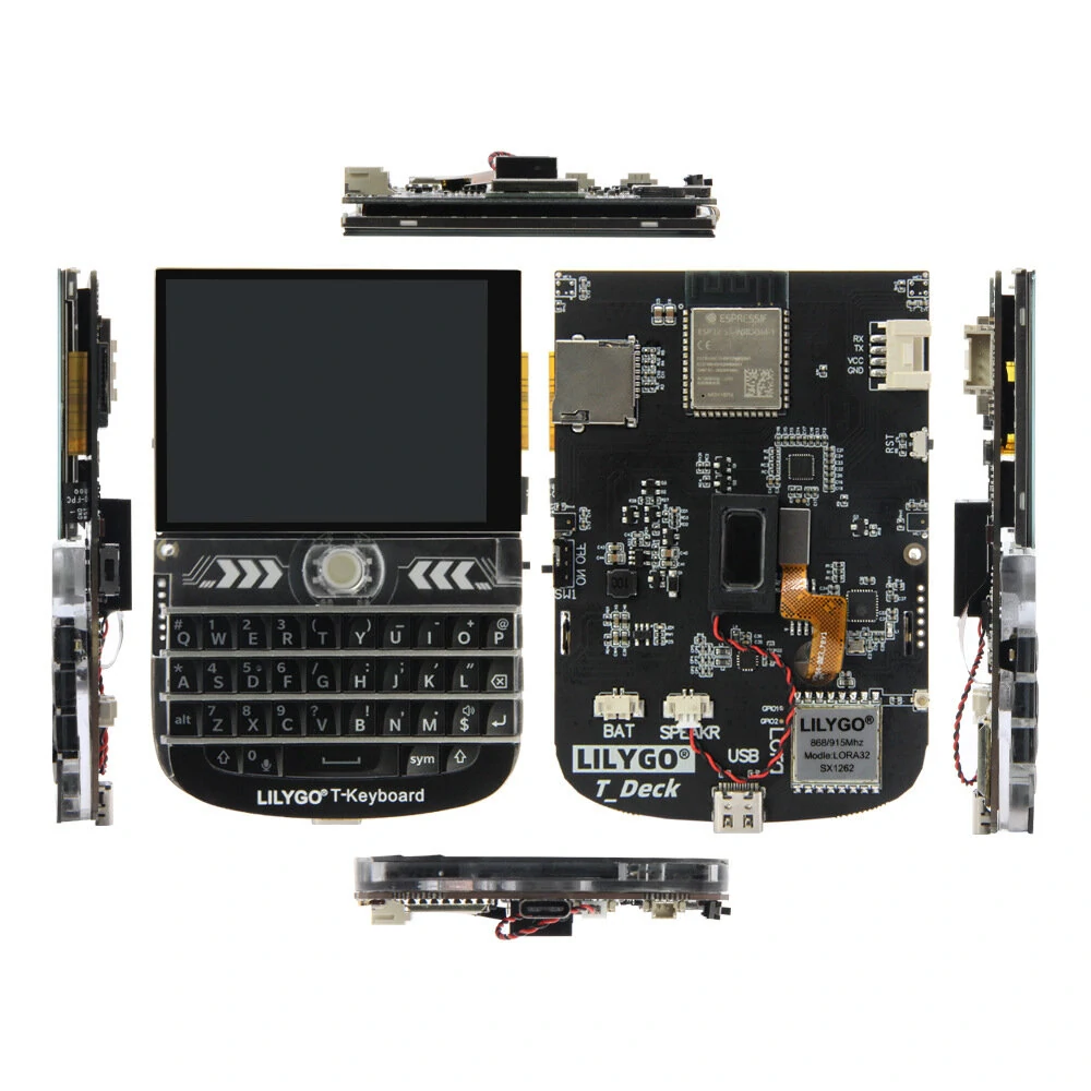 LILYGO® T-Deck ESP32-S3 LoRa 2.8 inch LCD Development Board LoRaWAN Long Range 433MHz 868MHz 915MHz with WiFi bluetooth Module Board