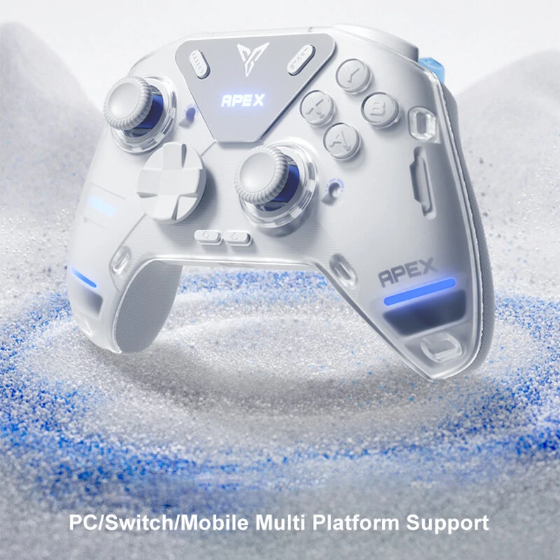 FlyDiGi APEX 4 Gaming Controller Wireless Elite Force Feedback Trigger Support PC/Switch/Mobile/TV Box Gamepad 2024 New White Standard Edition