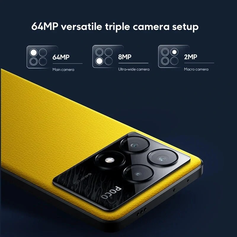 POCO X6 Pro 5G Global Version Dimensity 8300-Ultra 256GB/512GB 6.67 inch 1.5K Flow AMOLED Display 64MP Triple Camera 5000mAh 67W Turbo Charging NFC Smartphone