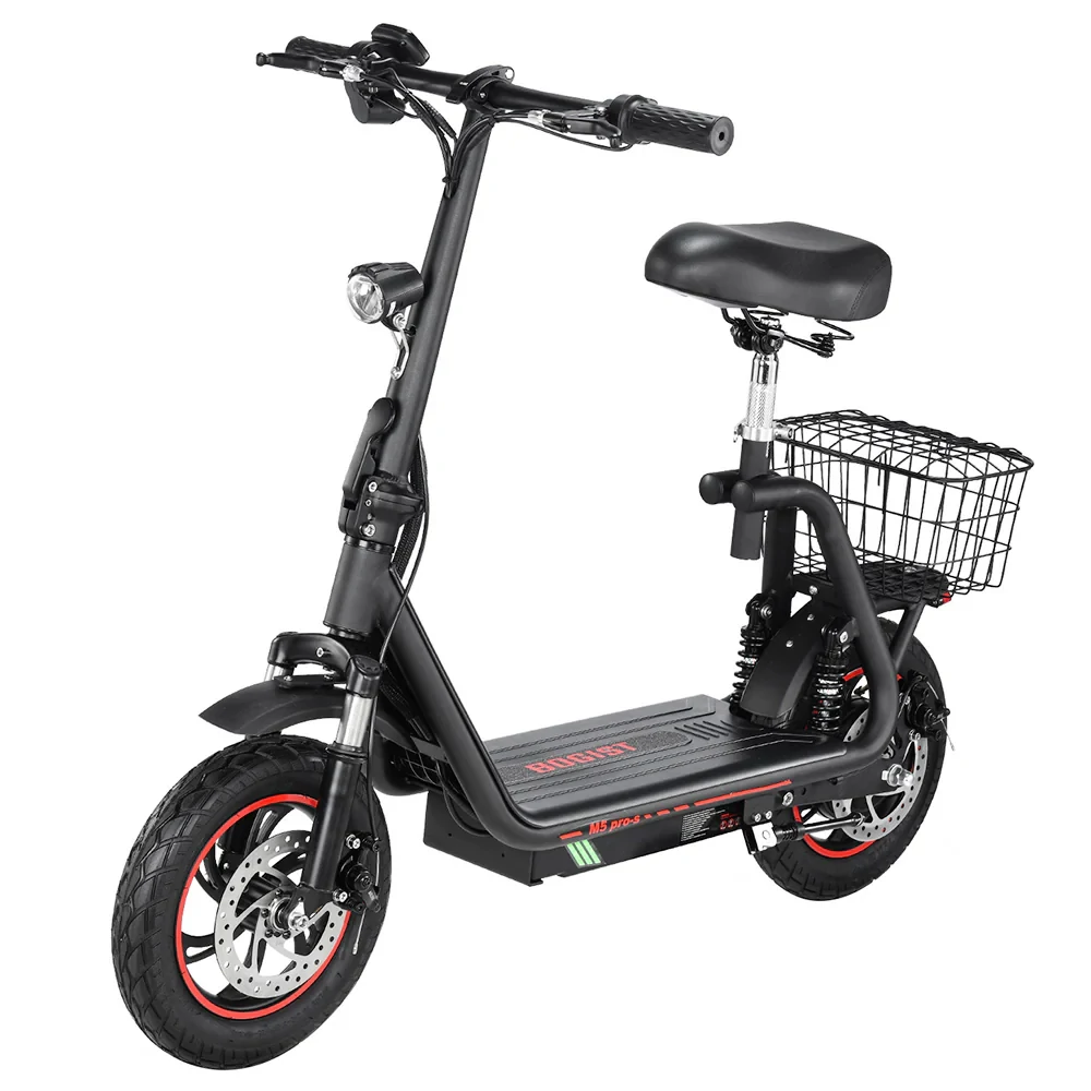 [EU Direct] BOGIST M5 PRO-S Electric Scooter with Seat 48V 13AH Battery 500W Motor 12inch Pneumatic Tires 35KM Max Mileage 120KG Max Load Folding E-Scooter