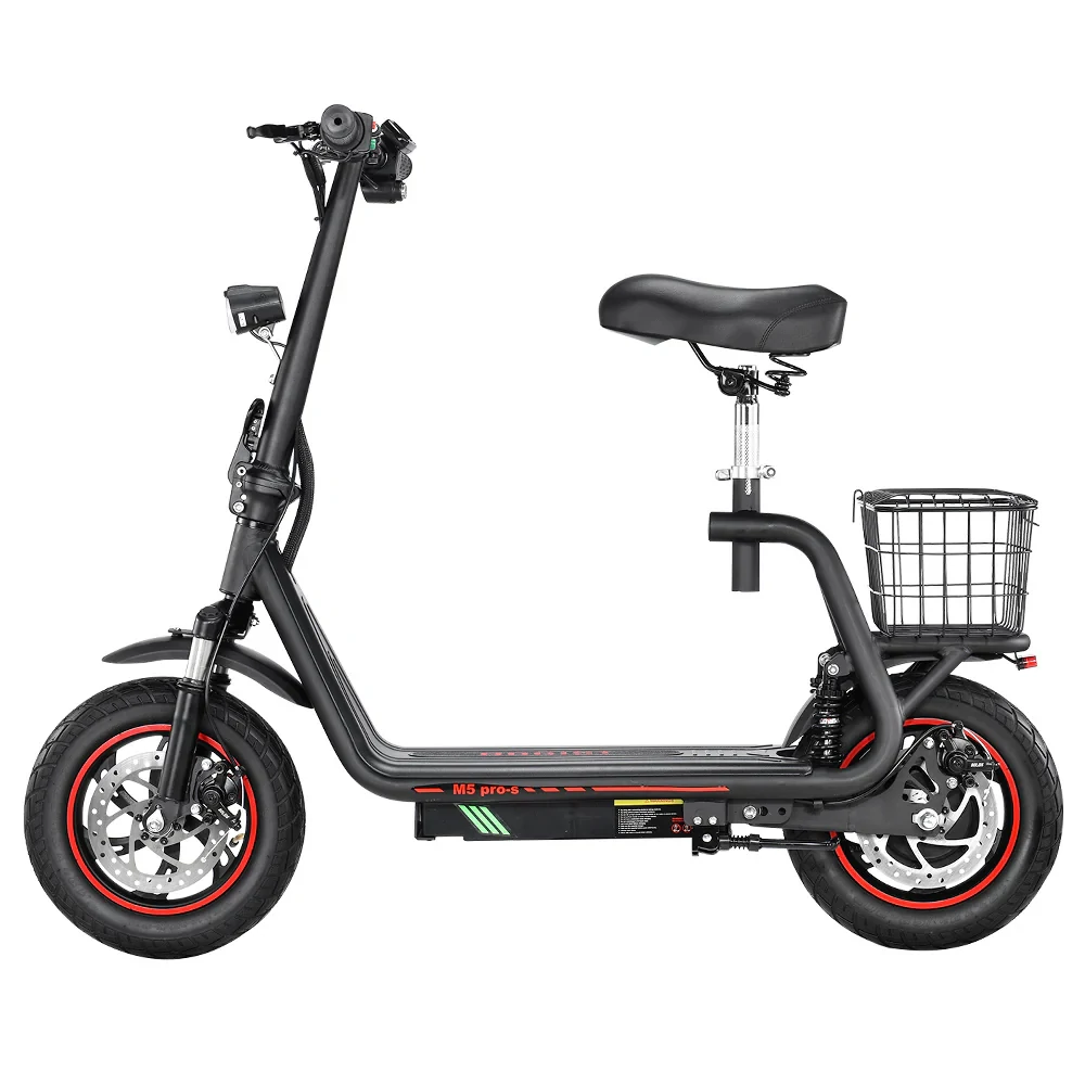 [EU Direct] BOGIST M5 PRO-S Electric Scooter with Seat 48V 13AH Battery 500W Motor 12inch Pneumatic Tires 35KM Max Mileage 120KG Max Load Folding E-Scooter