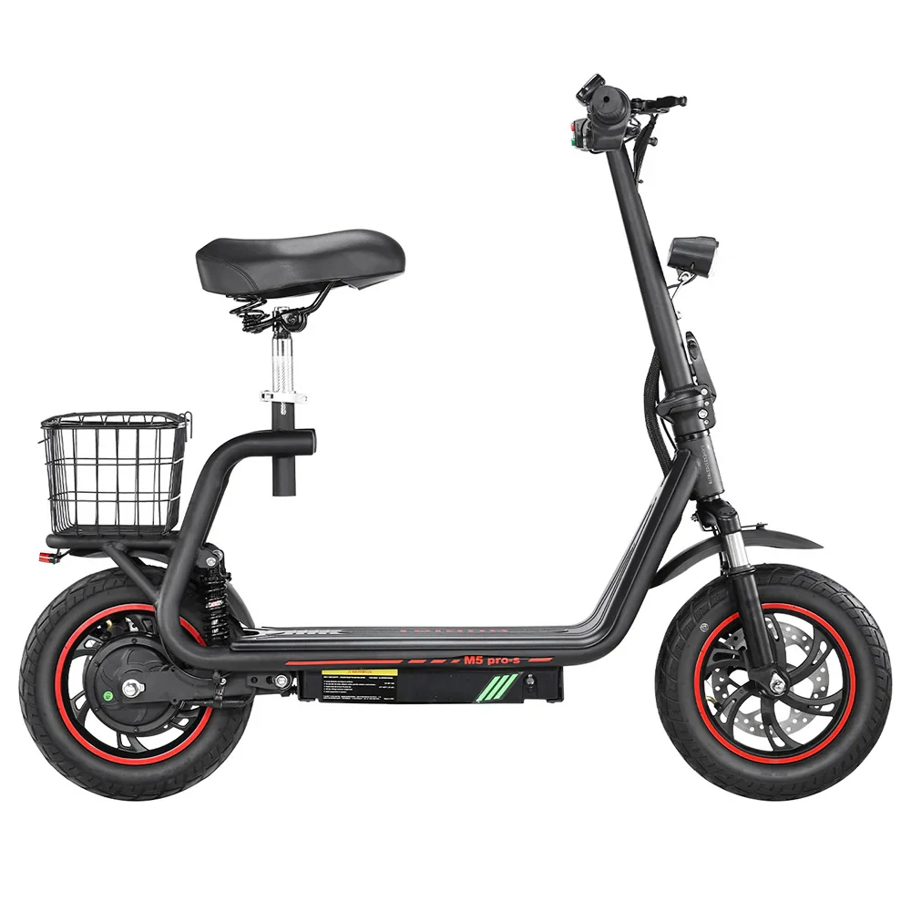 [EU Direct] BOGIST M5 PRO-S Electric Scooter with Seat 48V 13AH Battery 500W Motor 12inch Pneumatic Tires 35KM Max Mileage 120KG Max Load Folding E-Scooter