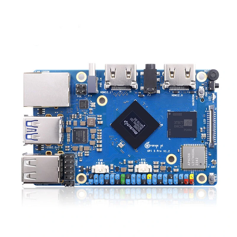 Orange Pi 5 Pro 16GB Ram Single Board Computer RK3588S LPDDR5 WiFi 5.0-BT5 Development Board M2.0 Support SSD Orange Pi 5Pro