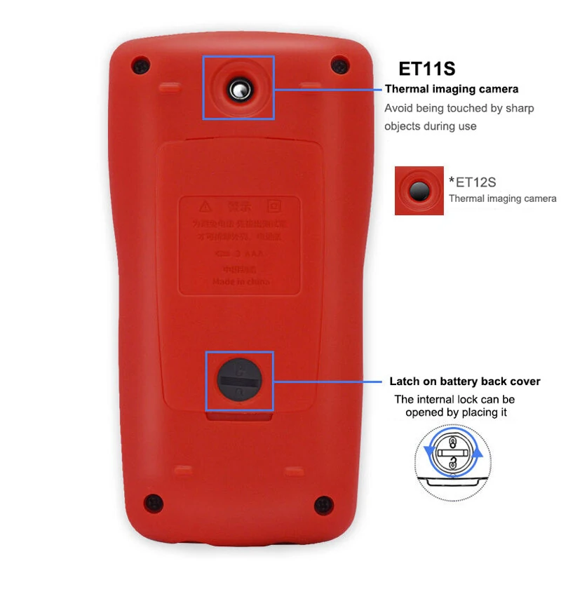 TOOLTOP ET11S/ET12S 2In1 Thermal Imager Digital Multimeter 6000 Count Voltage Current Resistance Capacitance Diode Frequency Tester PC Data Transfer