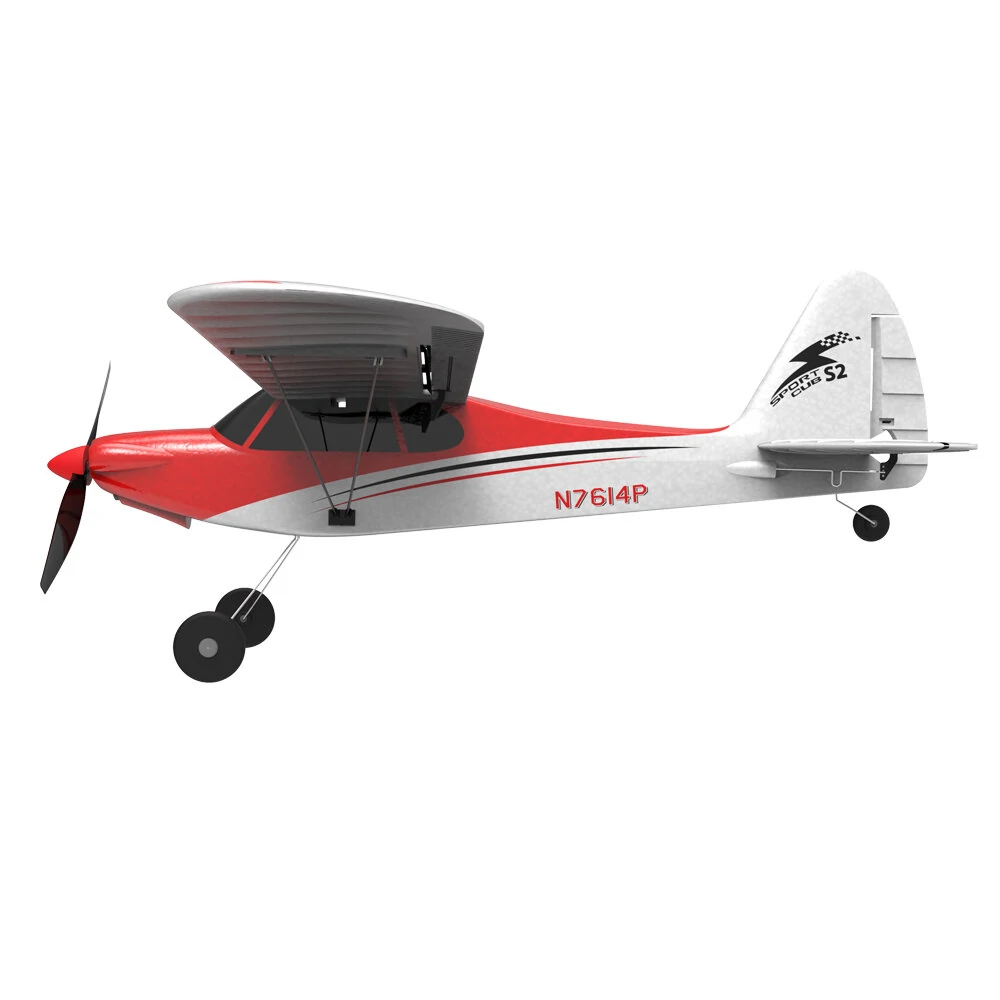 VolantexRC Sport Cub 500 761-4 500mm Wingspan 4CH One-Key Aerobatic Beginner Trainer RC Glider Airplane RTF Built In 6-Axis Gyro