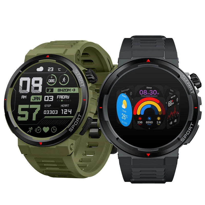 [2024 World Premiere]Zeblaze Ares 3 Plus 1.43 inch AMOLED Stainless Steel Navigation Crown IP68 Waterproof Realtek8773 Voice Calling 100+ Sport Modes 24H Health Monitor SpO2 Smart Watch