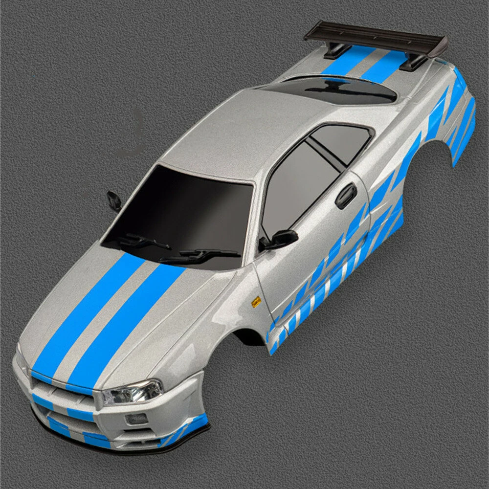 LDRC 1899/A99 RTR 1/18 2.4G RWD RC Car Drift GTR R34 Optional Gyro LED Light On-Road Full Proportional Alloy Body Shell Racing Vehicles Models Toys