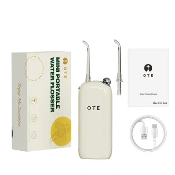 OTE Portable Water Flosser for Teeth Mini Power Dental Flossers Rechargeable for Travel and Home, 3 Modes & IPX7 Waterproof, Oral Irrigator for Teeth, Gums, Braces Care