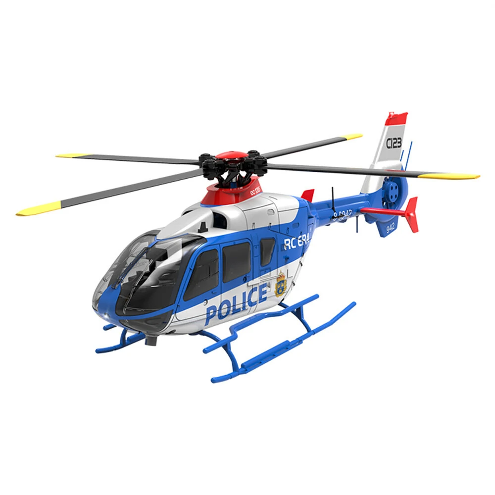 RC ERA C123 2.4G 6CH 6-Axis Gyro Optical Flow Localization Altitude Hold 1:36 EC135 Scale RC Helicopter RTF