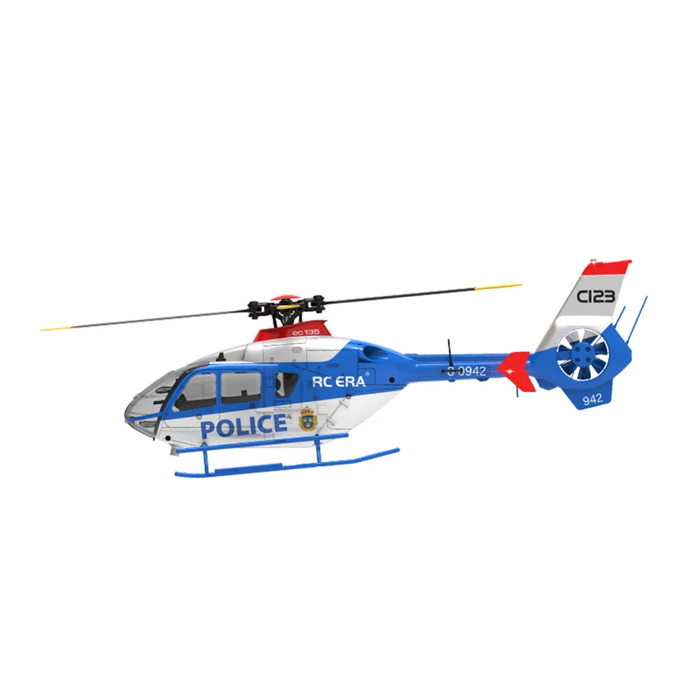 RC ERA C123 2.4G 6CH 6-Axis Gyro Optical Flow Localization Altitude Hold 1:36 EC135 Scale RC Helicopter RTF