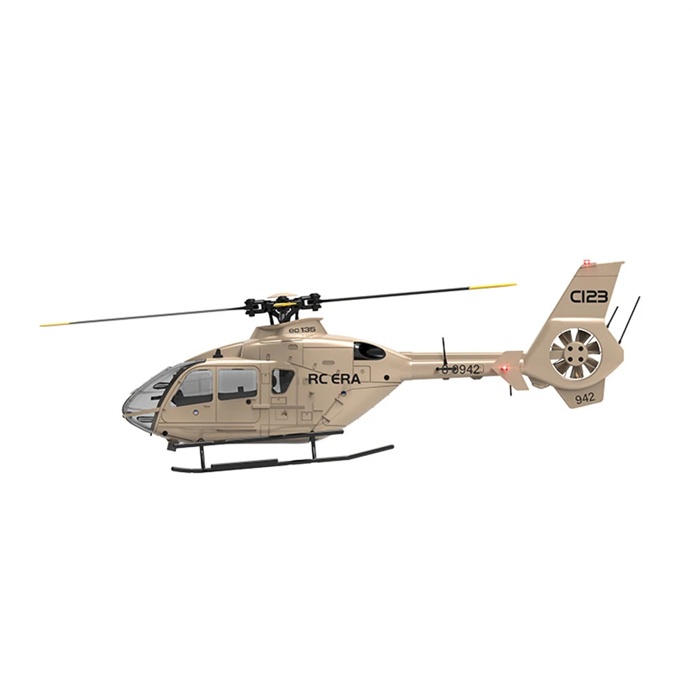 RC ERA C123 2.4G 6CH 6-Axis Gyro Optical Flow Localization Altitude Hold 1:36 EC135 Scale RC Helicopter RTF