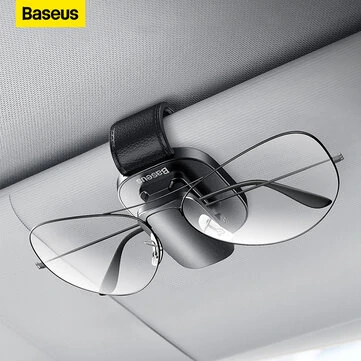 Baseus Car Eyeglass Holder Glasses Storage Clip For Audi Auto Interior Organize Accessories Car Sunglasses Holder