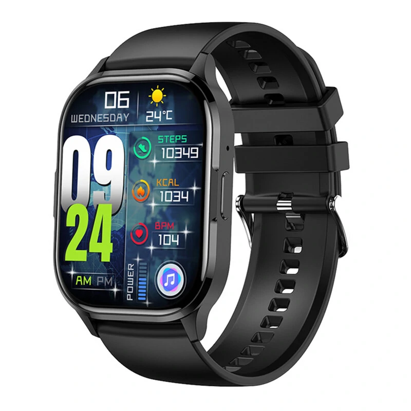 SENBONO HK21 2.01inch AMOLED Display bluetooth Call Heart Rate Blood Pressure Blood Oxygen Monitor Blood Glucose Measurement Sleep Monitoring NFC Function Multi-sport Modes Music Playback IP67 Waterproof Smart Watch