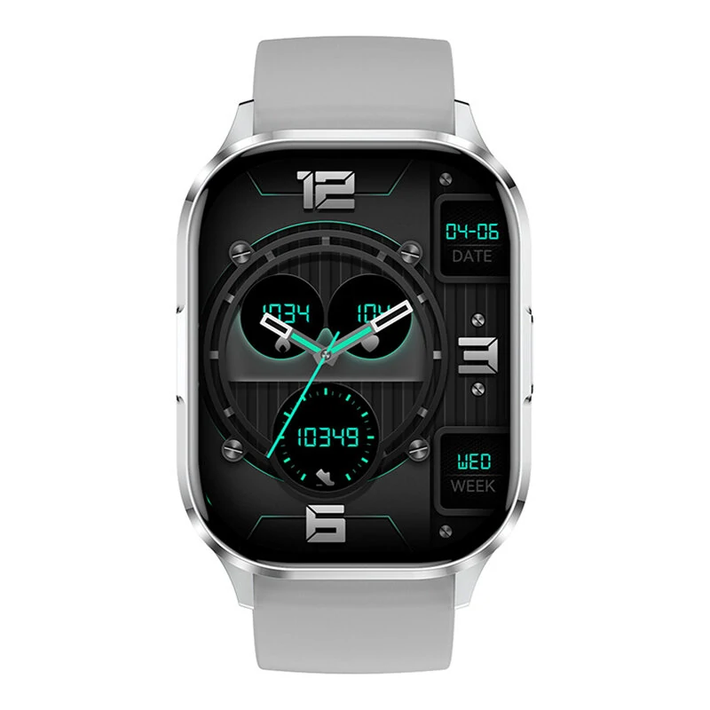 SENBONO HK21 2.01inch AMOLED Display bluetooth Call Heart Rate Blood Pressure Blood Oxygen Monitor Blood Glucose Measurement Sleep Monitoring NFC Function Multi-sport Modes Music Playback IP67 Waterproof Smart Watch