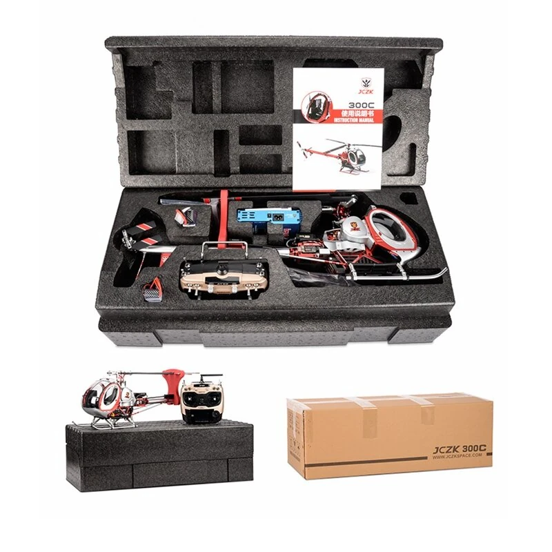 JCZK 300C PRO 470L DFC 6CH Schweizer Scale RC Helicopter RTF One-Key Return H1 GPS Hover with AT9S PRO Transmitter