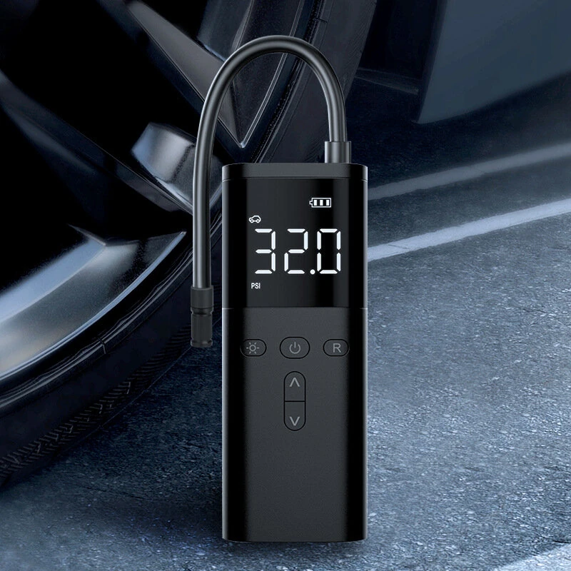 Portable Car Air Pump 5 Modes 60W Tire Inflator Power Bamk For Car Motorcycle Bicycle Ball with LED Light Digital Display