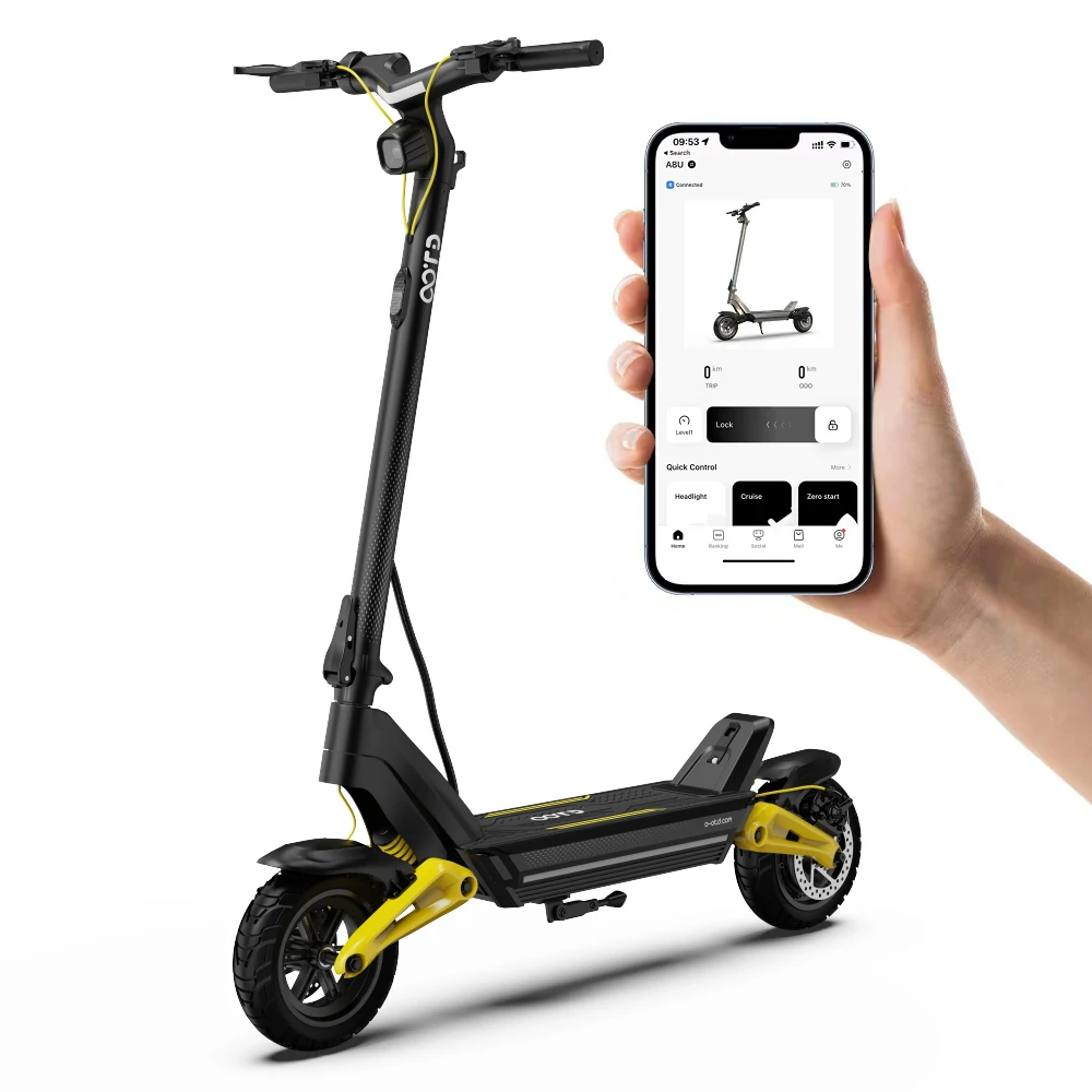 [EU Direct] OOTD S10 Electric Scooter 48V 20AH Battery 1400W Motor 10inch Tires 70KM Max Mileage 120KG Max Load APP E-Scooter DUOTTS Scooter