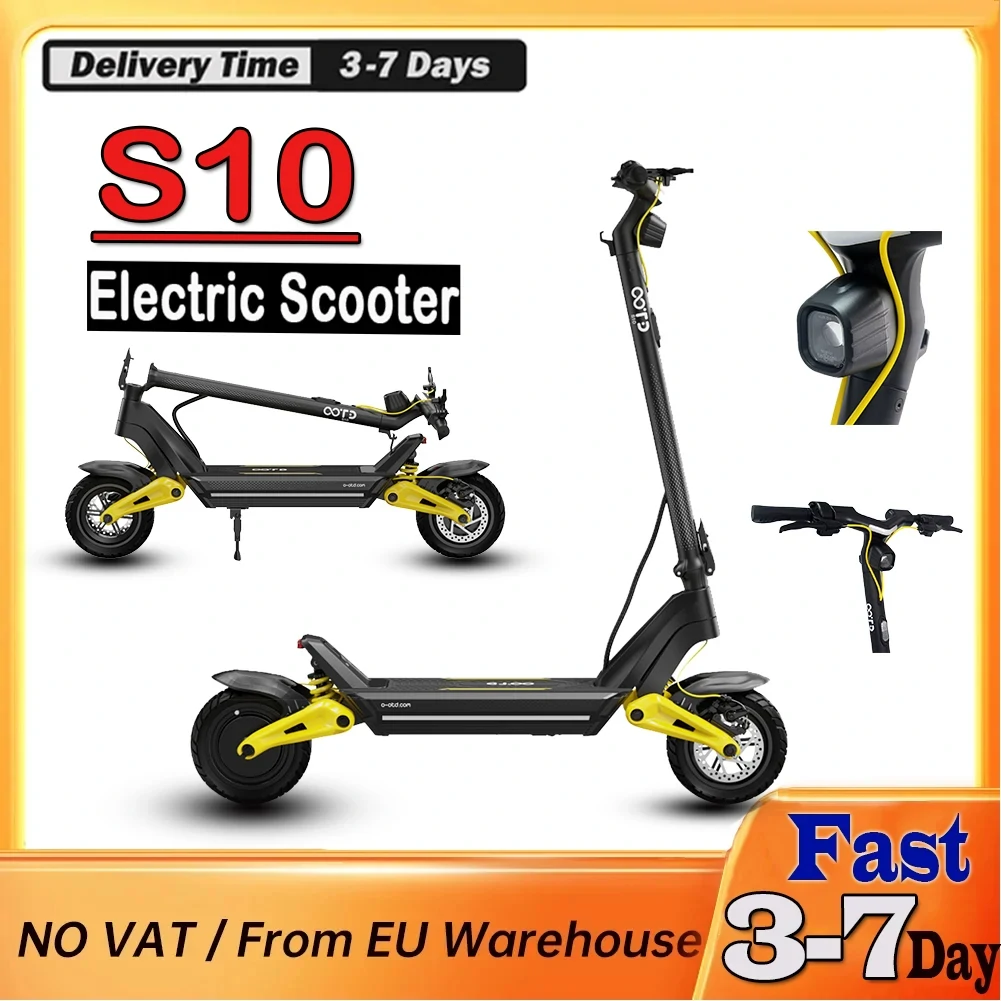 [EU Direct] OOTD S10 Electric Scooter 48V 20AH Battery 1400W Motor 10inch Tires 70KM Max Mileage 120KG Max Load APP E-Scooter DUOTTS Scooter