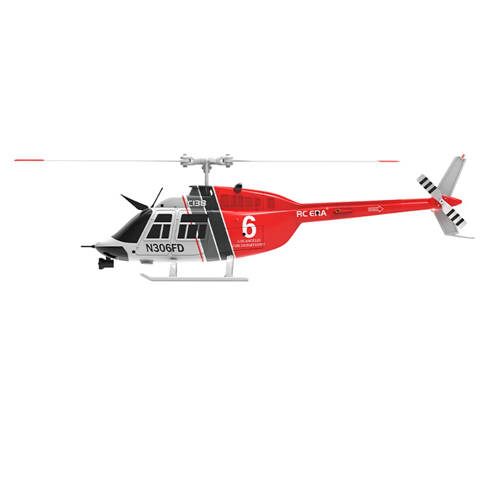 RC ERA C138 Bell 206 2.4G 6CH 6-Axis Gyro 1:33 Scale Altitude Hold Flybarless RC Helicopter RTF