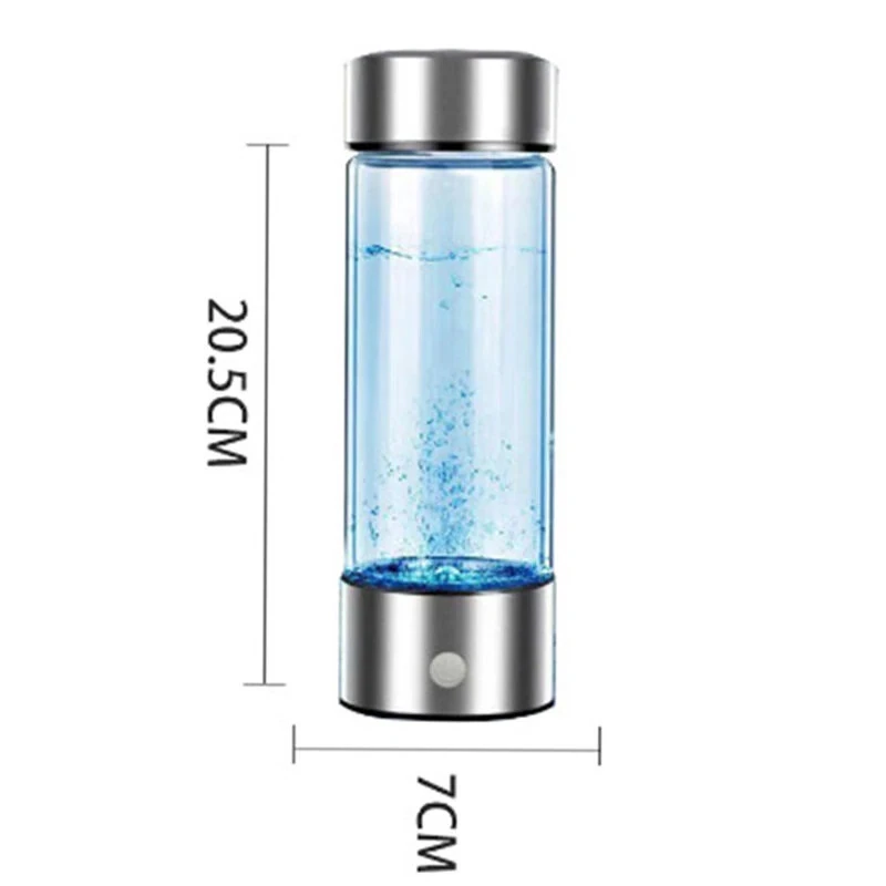 420ML Portable Electrolytic Hydrogen-rich Water Cup Hydrogen Rich Water Cup Electric Hydrogen Rich Water Generator Bottle Quality Filter Titanium Portable Antioxidant Lonizer