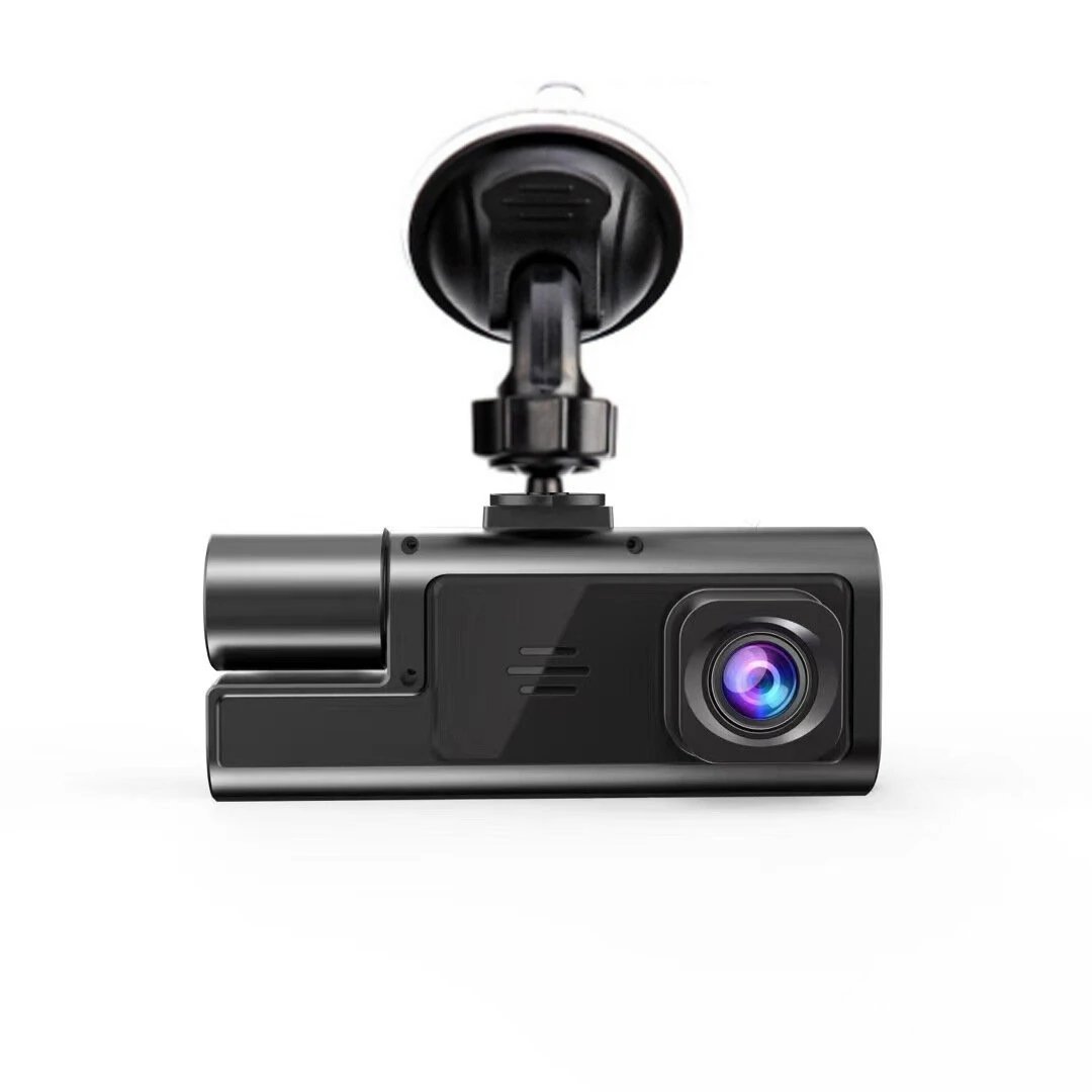 Car DVR Front Inside Rear HD Cameras 1080P Video Rearview Image Car Dash Cam Parking Monitoring with 64G Memory Card