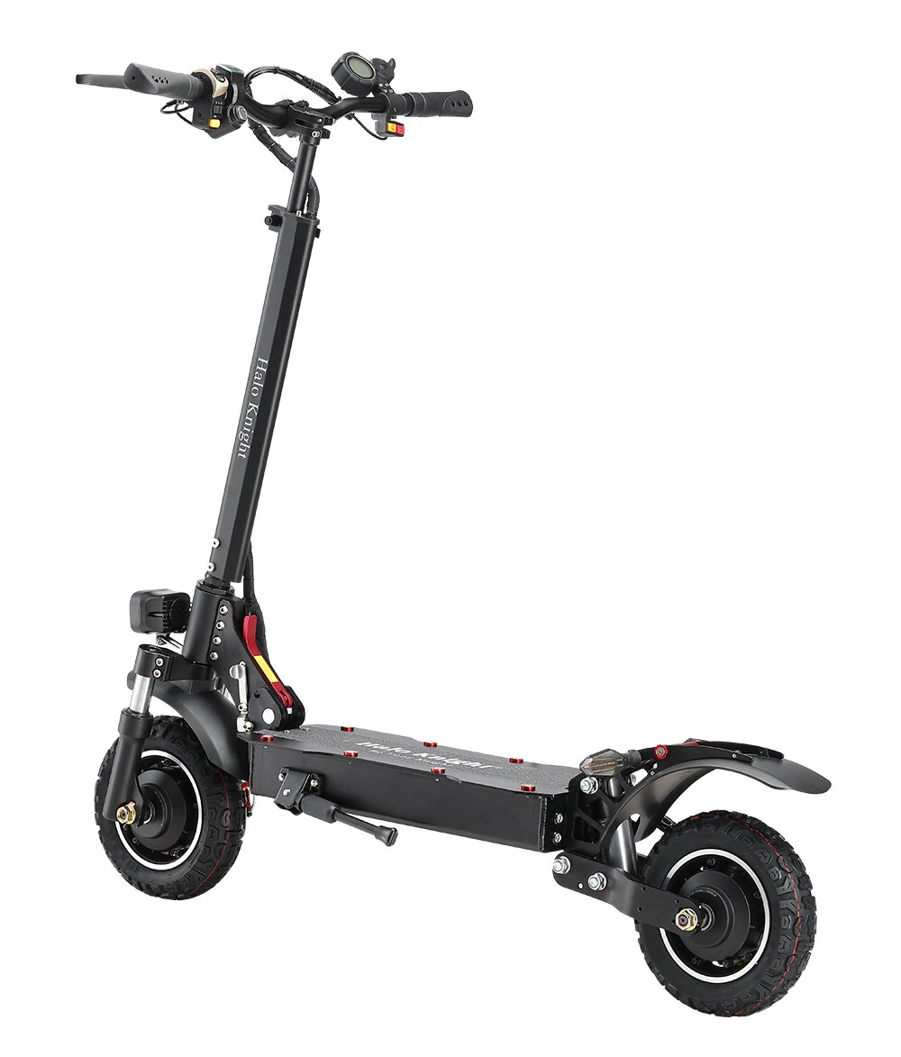 [EU DIRECT] Halo Knight T104 Electric Scooter 52V 21Ah 1000W*2 10 Inch Electric Scooter 45KM Range 150KG Max Load