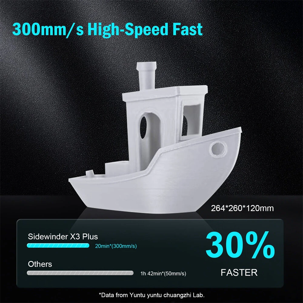 Artillery® SW X3 Plus High Speed 3D Printer 300*300*400mm Printing Area Auto wiping Filament Auto Bed Leveling