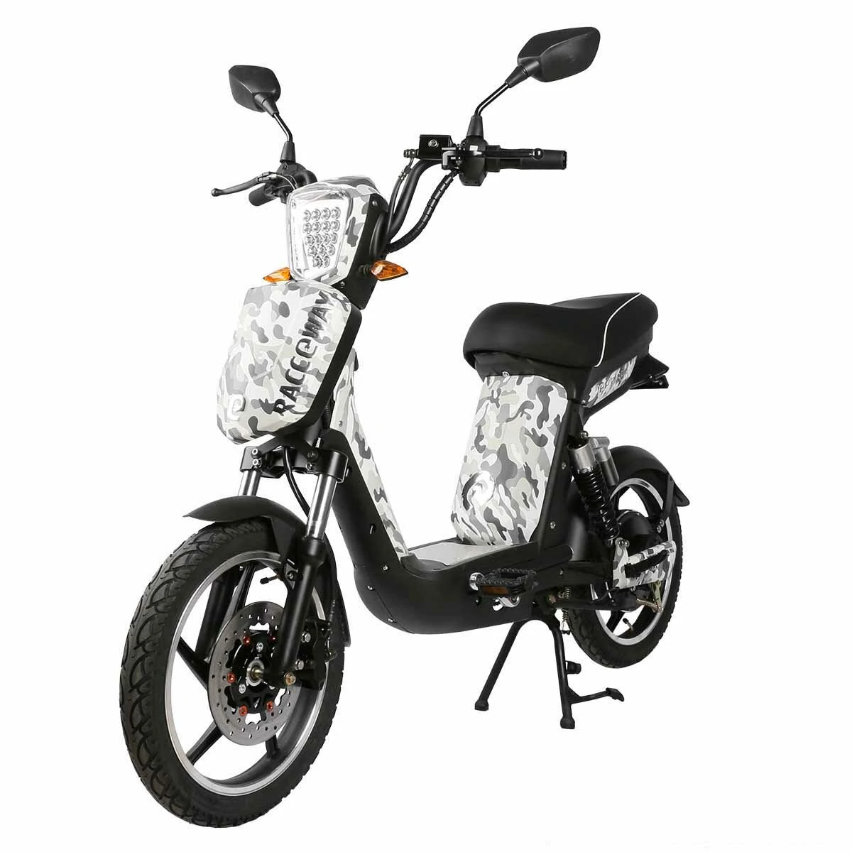 [EU Direct]  RACCEWAY® E-BABETA® MOTOE-1B Electric Scooter 48V 12AH 250W 18inch Tires 45KM Mileage 120KG Payload Electric Motorcycle EEC COC