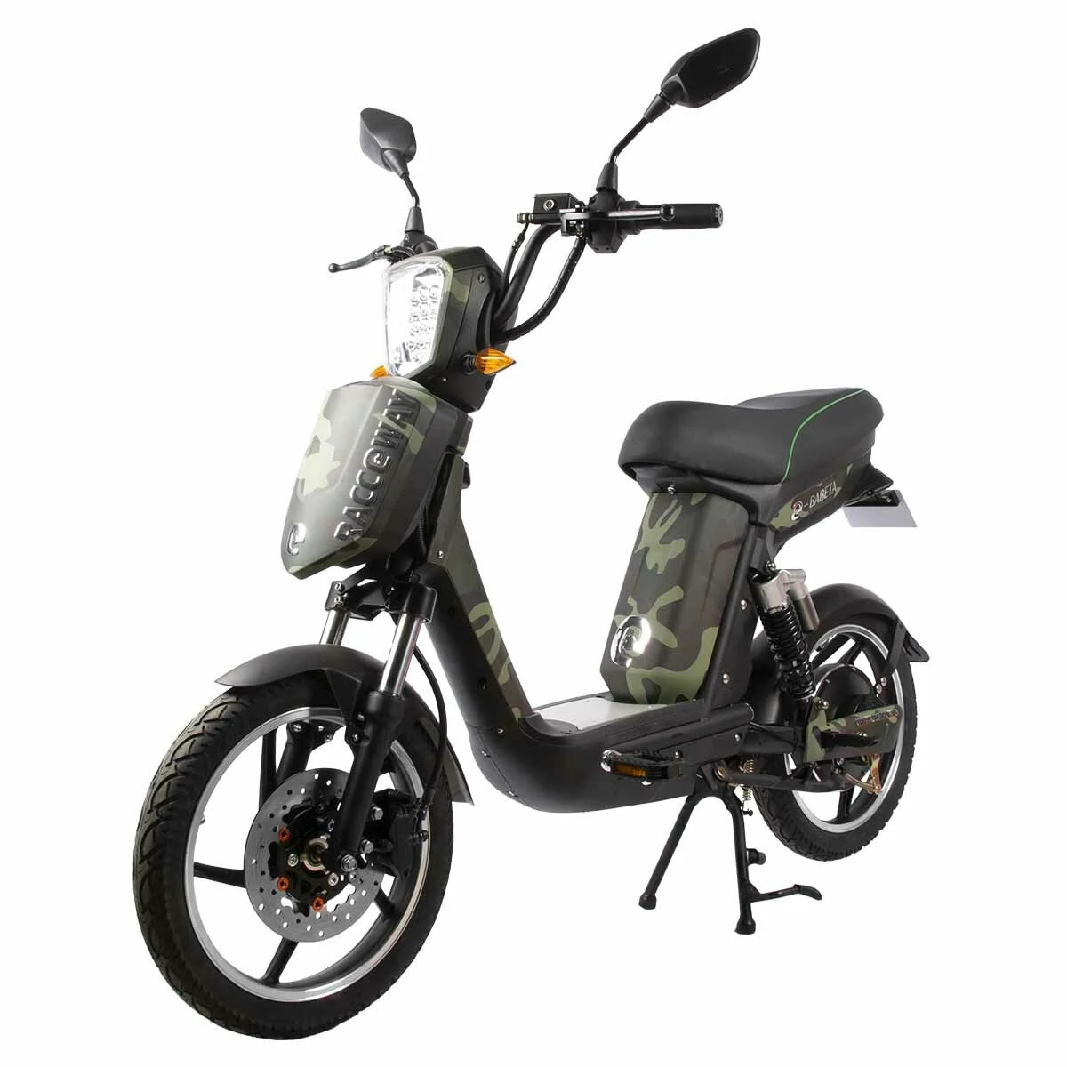 [EU Direct]  RACCEWAY® E-BABETA® MOTOE-1B Electric Scooter 48V 12AH 250W 18inch Tires 45KM Mileage 120KG Payload Electric Motorcycle EEC COC