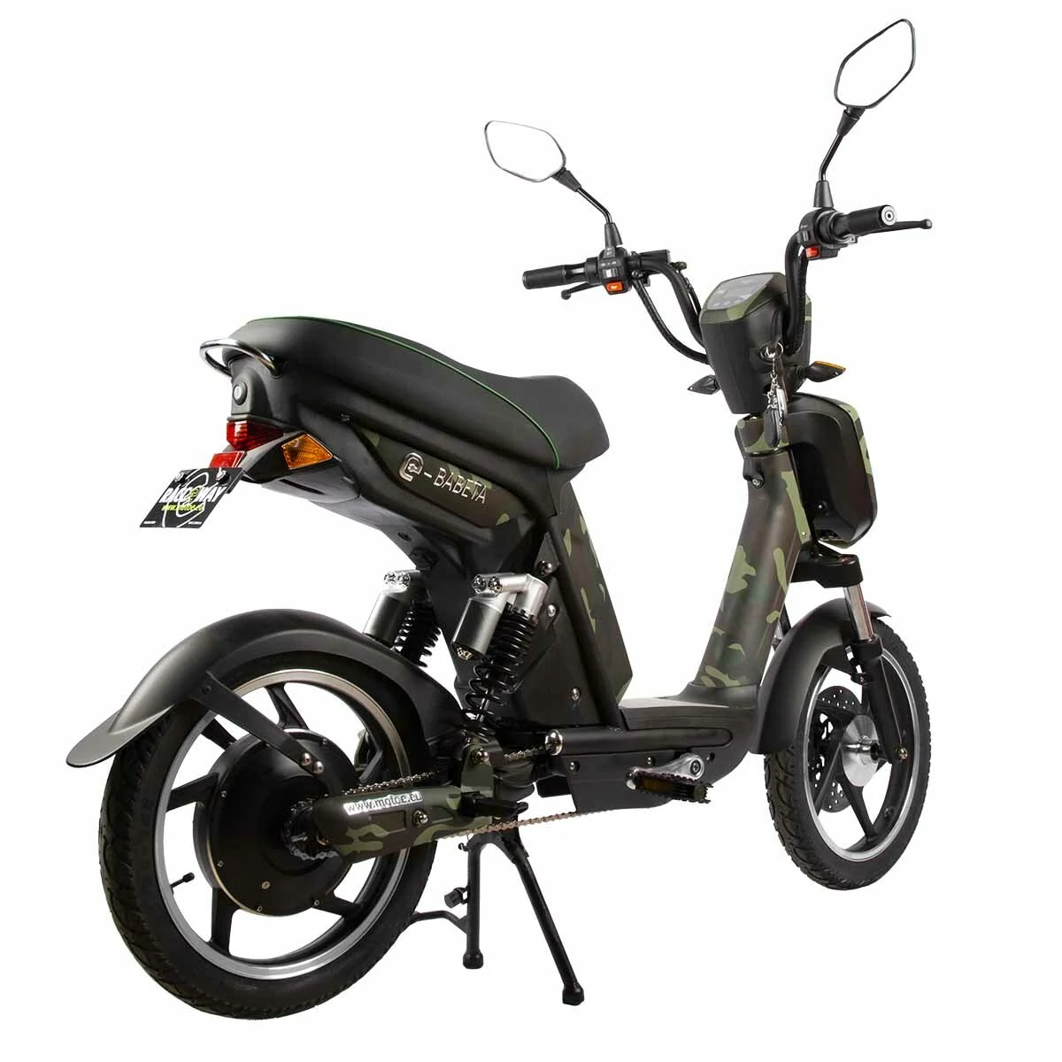 [EU Direct]  RACCEWAY® E-BABETA® MOTOE-1B Electric Scooter 48V 12AH 250W 18inch Tires 45KM Mileage 120KG Payload Electric Motorcycle EEC COC