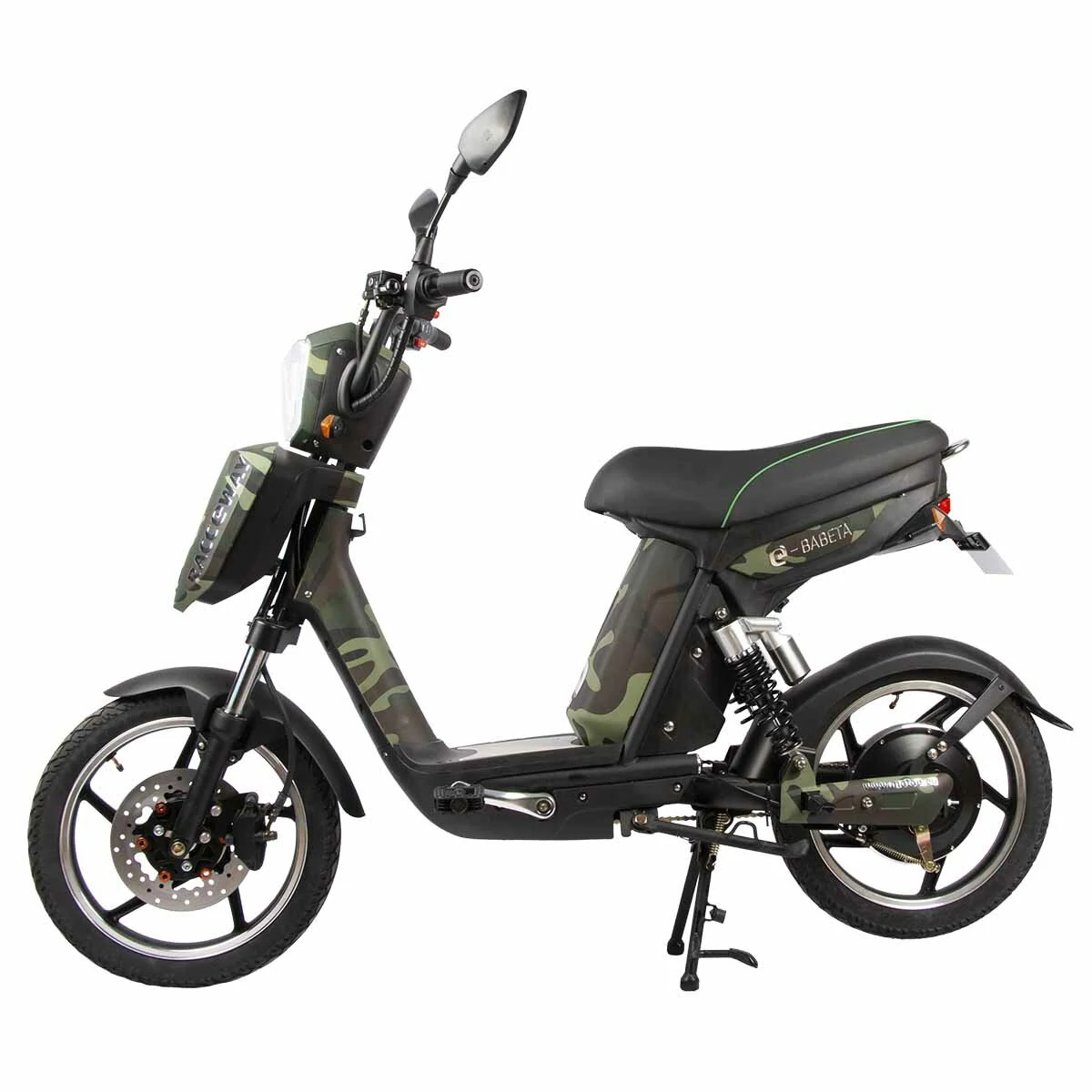 [EU Direct]  RACCEWAY® E-BABETA® MOTOE-1B Electric Scooter 48V 12AH 250W 18inch Tires 45KM Mileage 120KG Payload Electric Motorcycle EEC COC