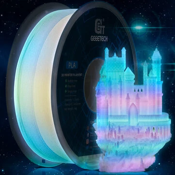 [EU Direct]Geeetech® Glow PLA Gradient 1.75mm 1kg Glow in dark Gradient for 3D Printing Night Light Luminous Yellow Color 3D Printer